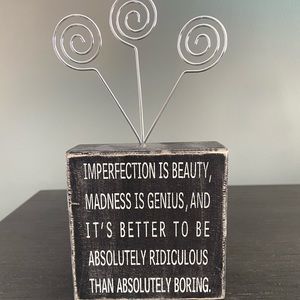 NWOT Triple Photo Holder